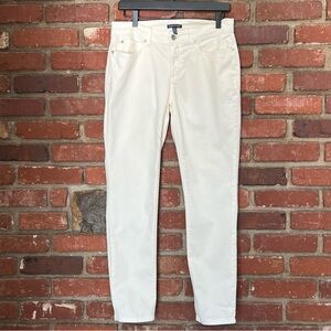 Eileen Fisher women's ivory‎ cream denim size 6 skinny jeans